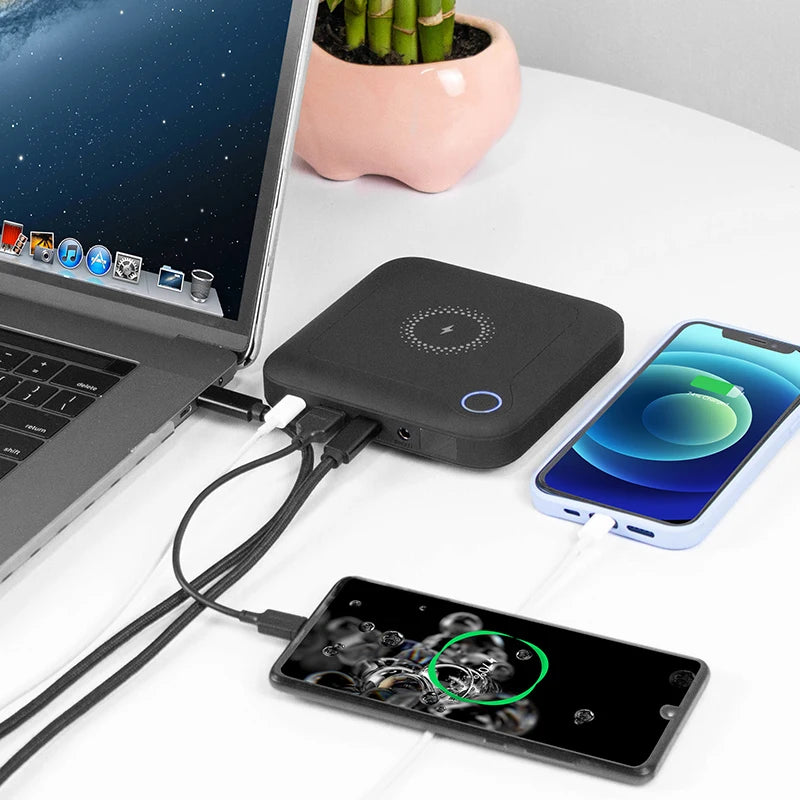 22.5w Power Bank Multipurpose Mobile Charger for Laptop Qi 3.0 Fast Charging 24volt Wireless Powerbanks 20000mah