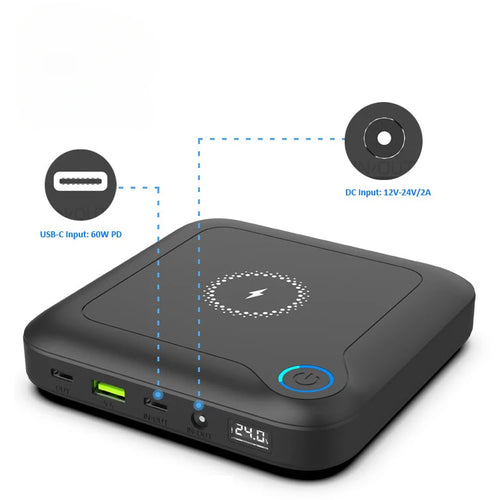 22.5w Power Bank Multipurpose Mobile Charger for Laptop Qi 3.0 Fast Charging 24volt Wireless Powerbanks 20000mah